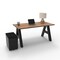 We'Re It A-Frame Writing Desk W/ Modesty Panel & Storage, 30 in D X 30 in H, 60 in W X Laminate AF6030-MOD-PED-WAL - alternate 2